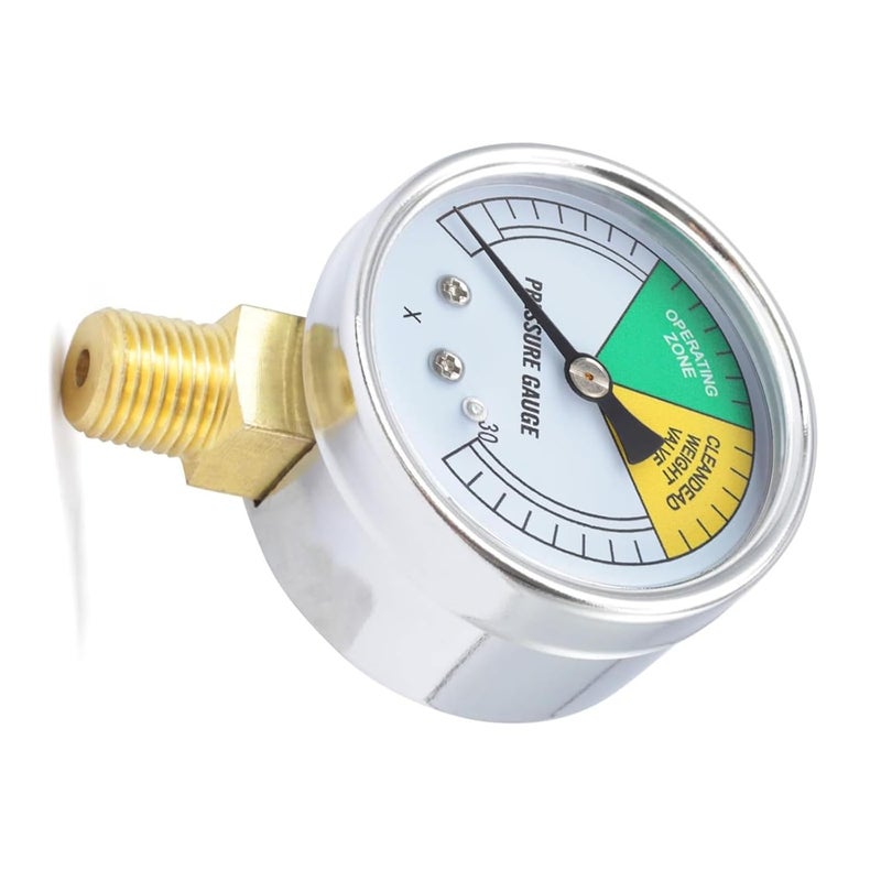 Wide range usage design High Precisions Pressure Gauge 0-30PSI Cooker Instrument Stainless Steel Texture Suitable for Safe Pressure Fryers Gauge Climate adapted upgraded quality - Image 3