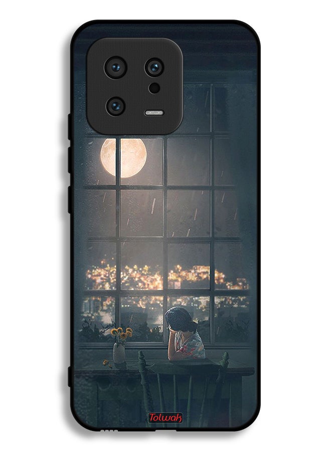 Tolwak Xiaomi 13 Protective Case Cover Looking At Moon Art - Image 2