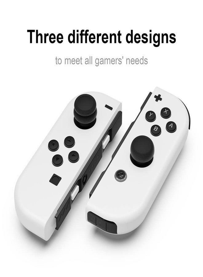 Skull & Co. Skin, CQC and FPS Thumb Grip Set Joystick Cap Analog Stick Cap for Nintendo Switch and Switch OLED Joy-Con Controller - Mario Red, 3 Pairs(6pcs) - Image 3