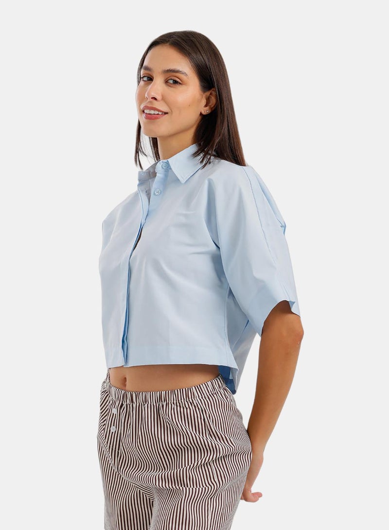 Carina Cropped Regular Fit Shirt - Image 3