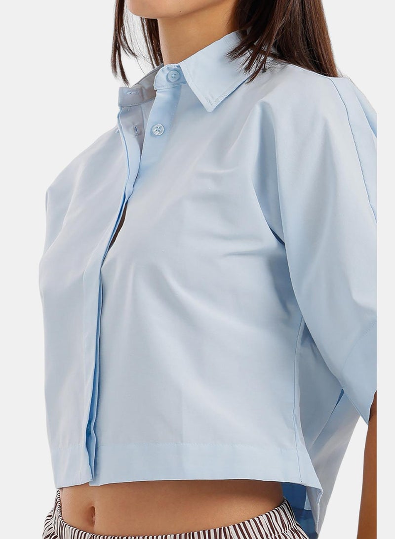 Carina Cropped Regular Fit Shirt - Image 5