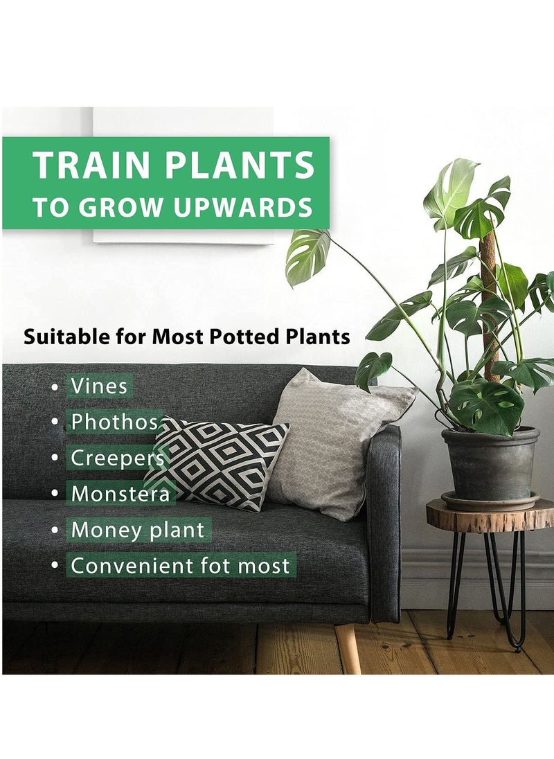 SYOSI Moss Pole 26" for Monstera Plants, 2 Pieces of 15.4" Cocoa Poles, Used for Climbing Houseplants, Training the Growth of Monstera Philodendron Pothos Creeper Plants Coir Totem Pole  - Image 2