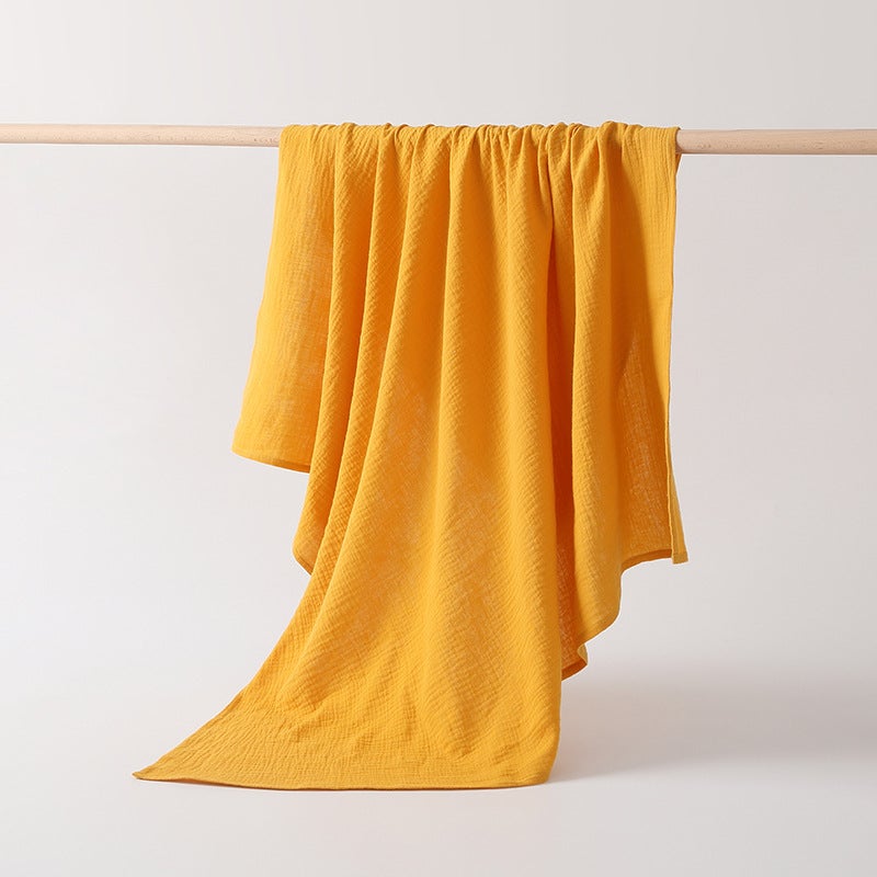Newborn Baby Double Gauze Bath Towel Pure Cotton Absorbent Thin Baby Children'S Big Towel Cover Blanket No Deformation - Image 1