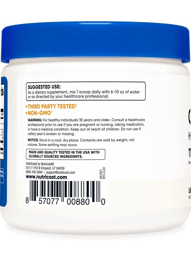 Nutricost مسحوق الكولاجين من الأبقار التي تتغذى على العشب 4 أونصات (بدون نكهة) - خالي من الجلوتين وغير معدل وراثيًا - Image 3