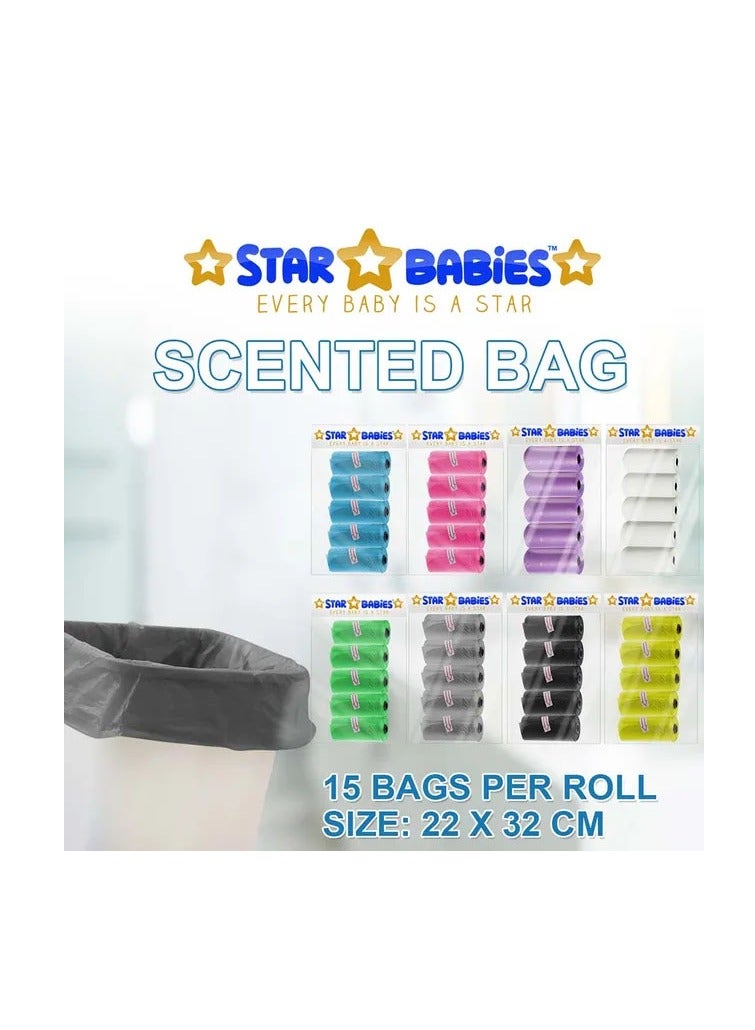 STAR BABiES أكياس ستار بيبي - أكياس معطرة عبوة من 10/150 كيس - أسود - Image 4