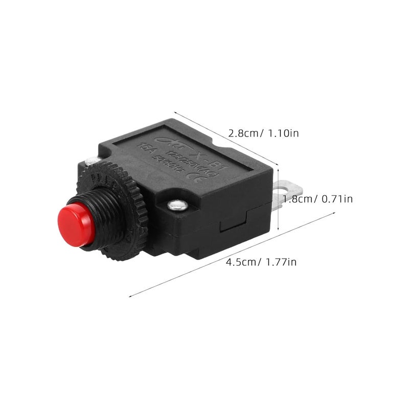 مفتاح إعادة ضبط يدوي لواقي الحمل الحراري 10 قطع لقواطع دوائر المحركات الكهربائية - Image 5