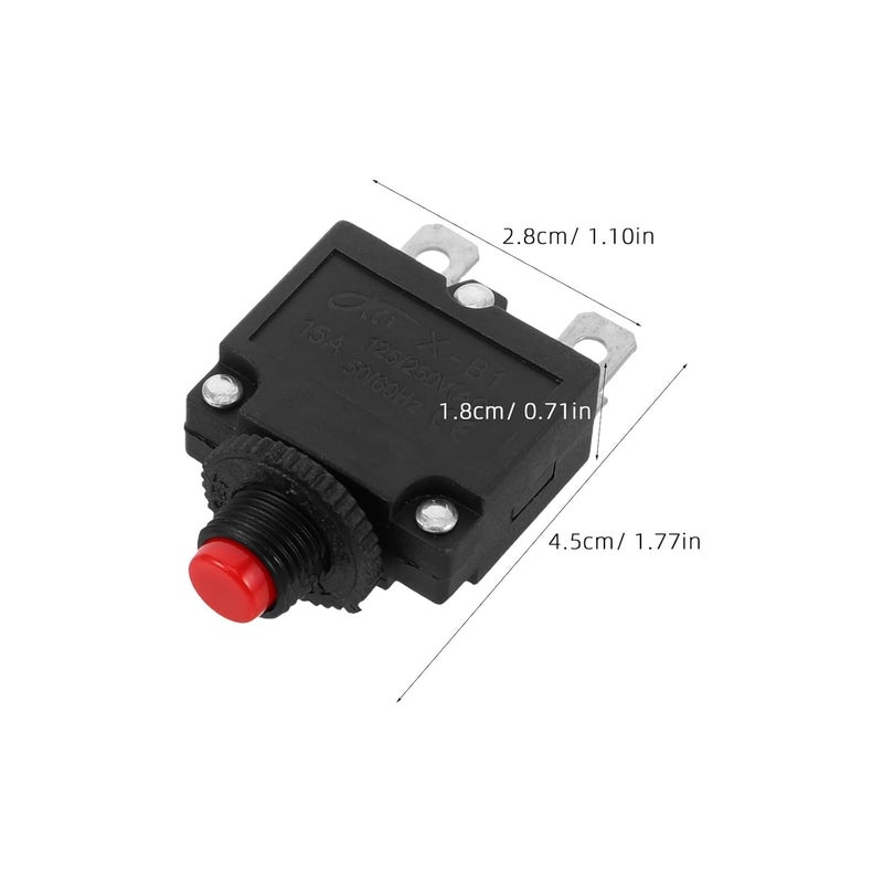 مفتاح إعادة ضبط يدوي لواقي الحمل الحراري 10 قطع لقواطع دوائر المحركات الكهربائية - Image 3