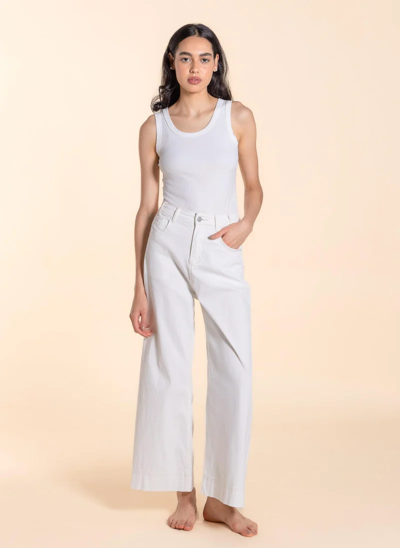 SHAPES HIGH-WASIT WIDE LEG JEANS