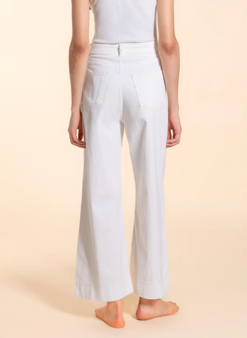 SHAPES HIGH-WASIT WIDE LEG JEANS
