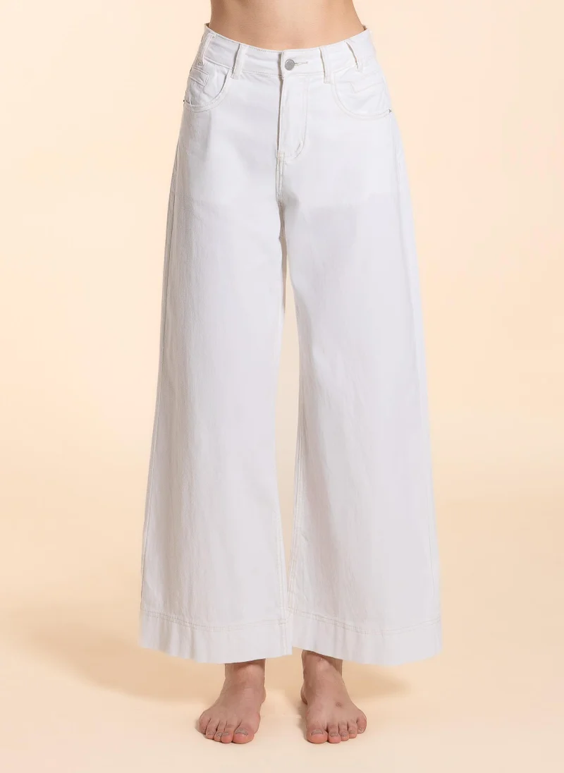 SHAPES HIGH-WASIT WIDE LEG JEANS
