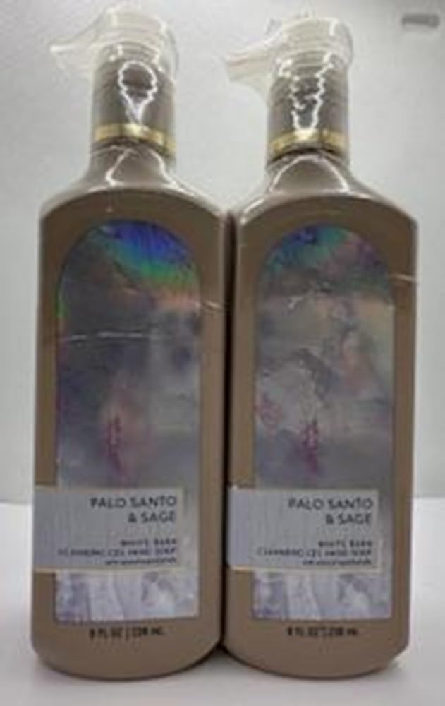 Generic Set of 2 Palo Santo Sage Cleansing Gel Hand Soap 8 Ounce