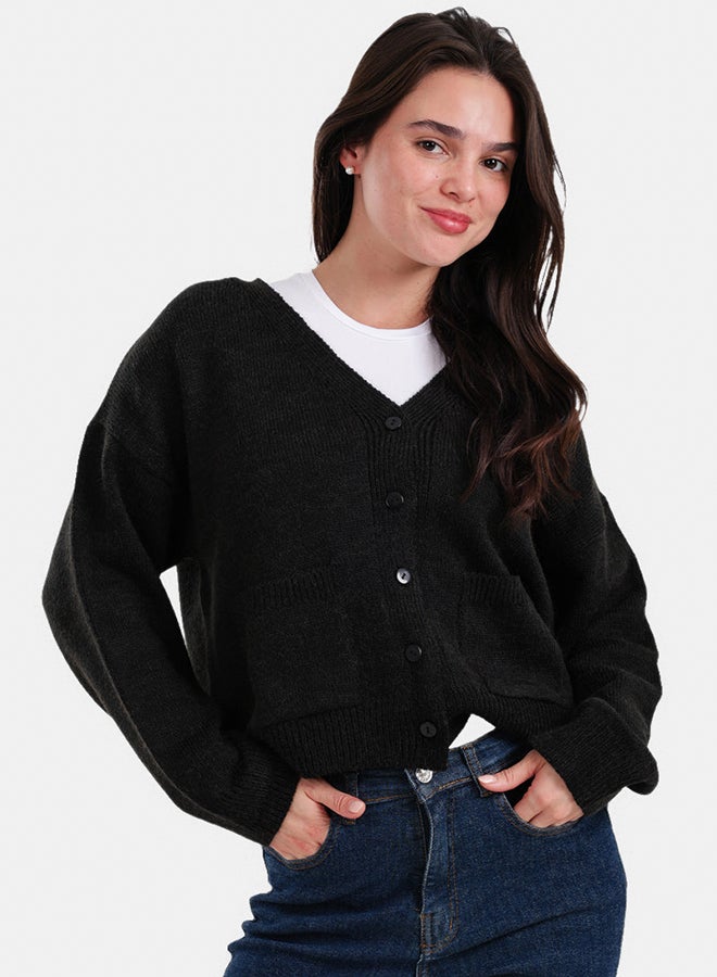 Carina Classic Button-Down Cardigan - Image 1