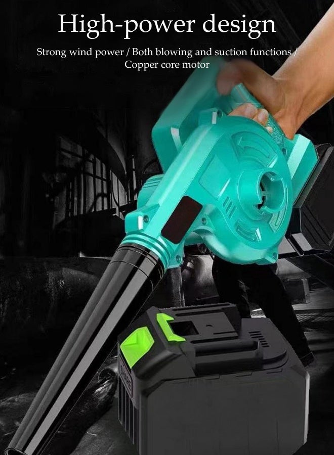 DUNISO Electric Blower, Cordless Leaf Blower，Multi-Purpose High-Power Car Vacuum Cleaner With Lithium Battery and Charger , for Leaves, Dust, Cars, Workshops, and Outdoor Cleaning - Image 2