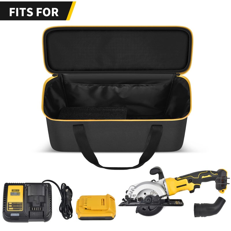 SAIKA Tool Bag for DEWALT ATOMIC 20V MAX 4-1/2"/ for DOVAMAN/for Worx WX439L/ for GALAX PRO Circular Saw Storage Organizer for Blade, Adapter, Blade Wrench, and Rip Guideï¼ˆCase Onlyï¼‰ - Image 3