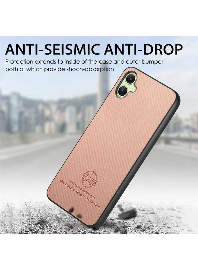 S-TOP Case For Samsung Galaxy A04e / F04 / M04 Twill Fabric Leather Skin Back Phone Case - Image 4