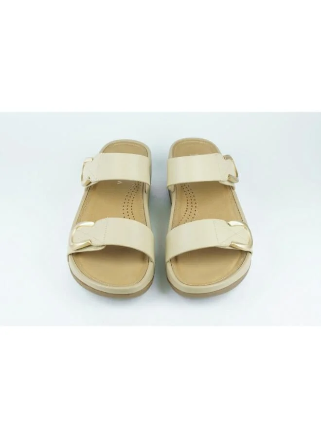 Zayna Beige 221-363 Zayna Women's Slip-On Wedge Sandals 25ABT104 Beige for Women | Best Price UAE