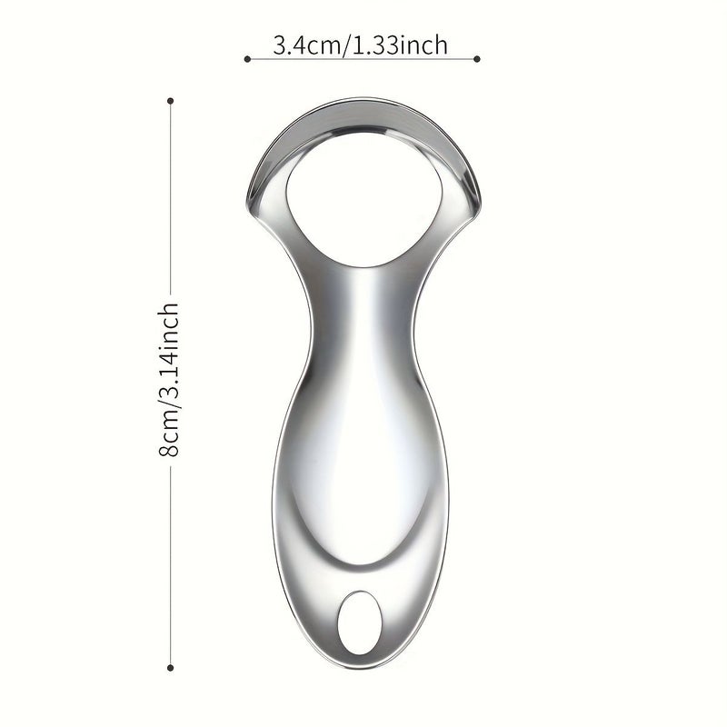 Blue Stainless Steel Tongue Scraper Portable Oral Care Travel Case - Image 5