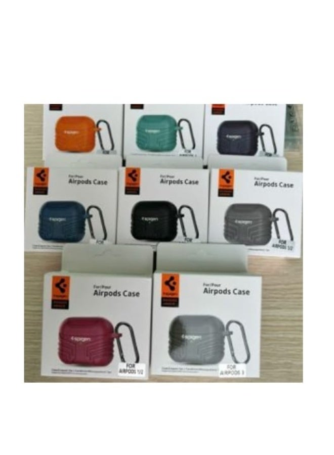 Spigen AirPods Pro 2 Silicone Protective Case with Ring Holder  Dark Green - Image 4