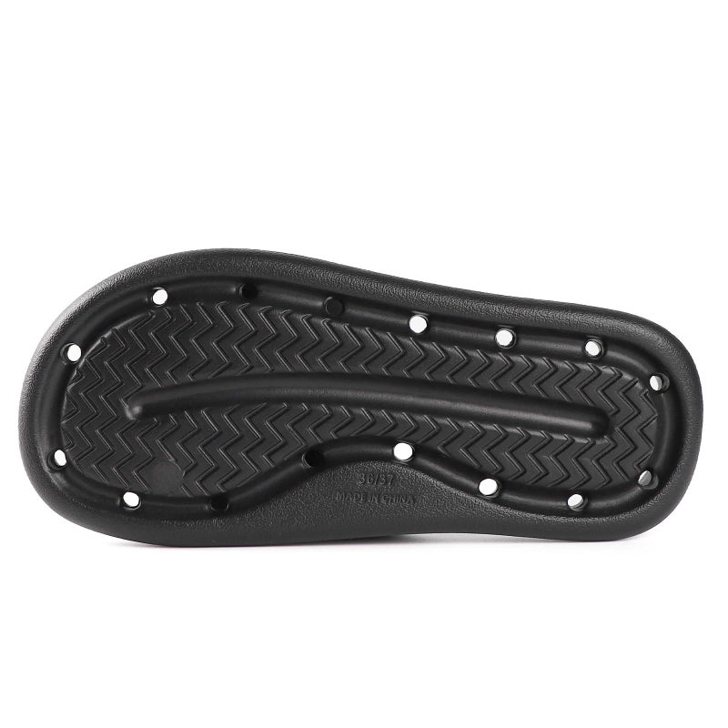 GETOEU Shower Shoes for Women and Men Massage Slide Sandals Soft Cushioned Anti-Slip Pool Slides Comfort Arch Support Quick Drying Shower Shoes with Drain Holes Bathroom Slides Slippers,Black,6-7 Women/4.5-5.5 Men - Image 5