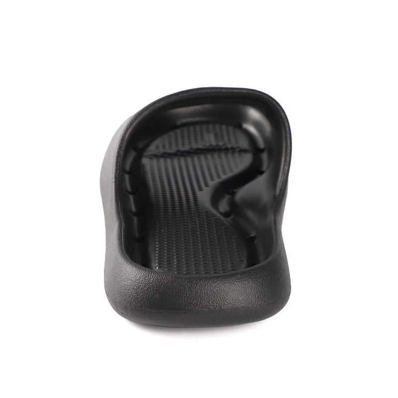 GETOEU Shower Shoes for Women and Men Massage Slide Sandals Soft Cushioned Anti-Slip Pool Slides Comfort Arch Support Quick Drying Shower Shoes with Drain Holes Bathroom Slides Slippers,Black,6-7 Women/4.5-5.5 Men - Image 4