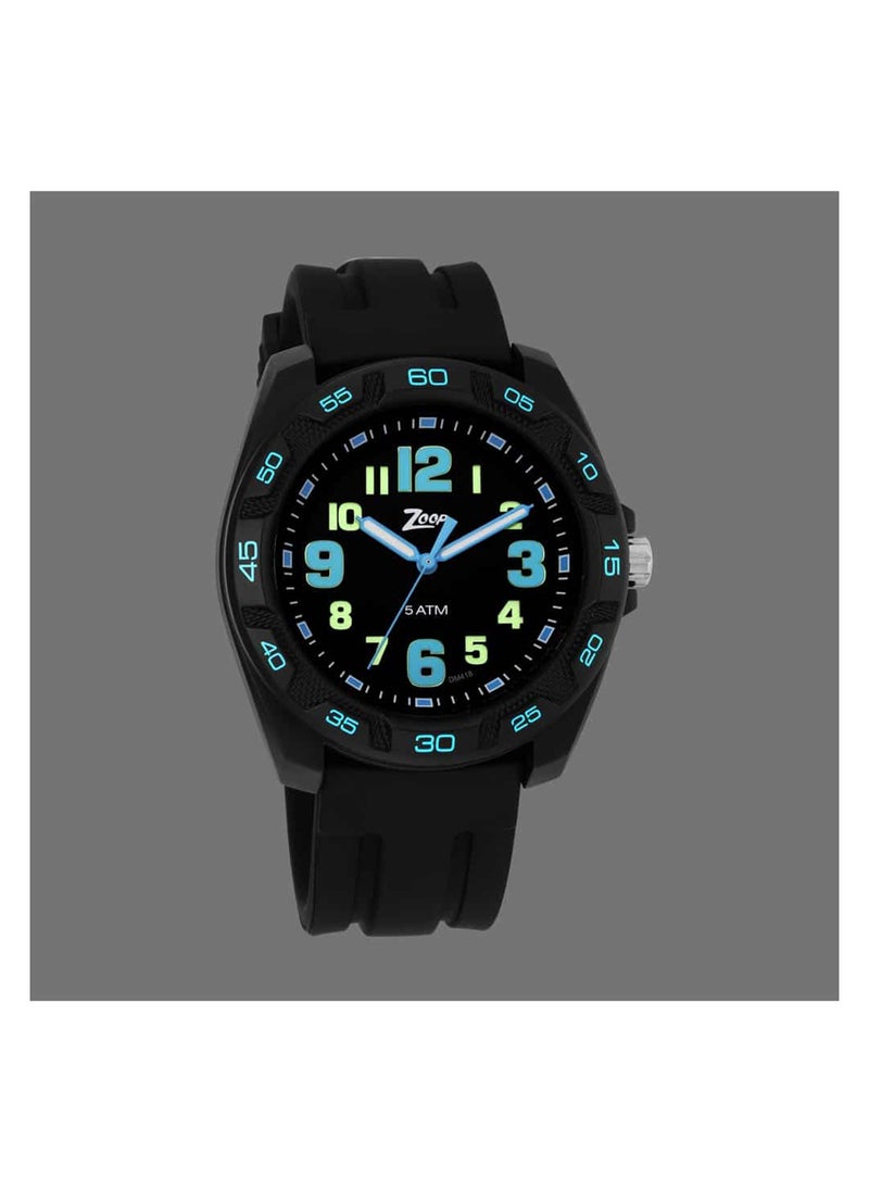 Zoop - Kids Unisex Analog Round Shape Silicone Wrist Watch 16016PP02 - 48 Mm - Image 1