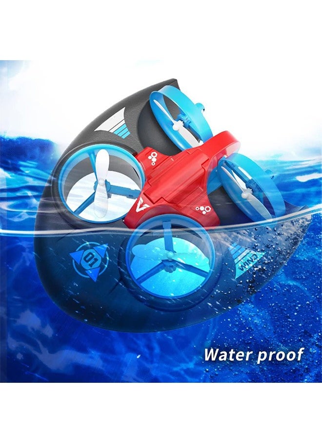 LENND 3 in 1 Water Land and Air RC Boat Toys for Boys, 2.4 GHz High Speed Remote Control Boat, Kids Drone 360° Spin and Flip, RC-Hovercrafts Pool Toys for Kids Toys for 8-12 Years Old Boys  - Image 5
