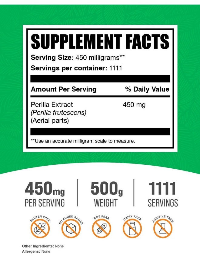 BulkSupplements مسحوق مستخلص البيرلا من BulkSupplements.com - مكمل البيرلا، مسحوق البيرلا - مكمل عشبي، نباتي وخالي من الغلوتين، 450 ملغ لكل حصة، 500 غ (1.1 رطل) (عبوة من 1) - Image 2