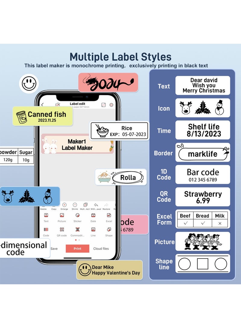Kidle طابعة ميني بلوتوث لصنع الملصقات - Image 3