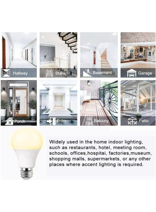 melfi Melfi Energy Saving Led Bulb 5W/7W/9W/10W/11W/12W, E27 Base, Soft Light With No Uv/Mercury/Lead | Suitable For Home Office (Warmwhite (3000K) 12W)  - Image 5