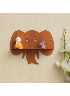 Webelkart Webelkart Decorative Antique Elephante Wall Self |Wooden MDF Made Wall Mounted Floating Shelves Innovative Wall Self  - Image 1