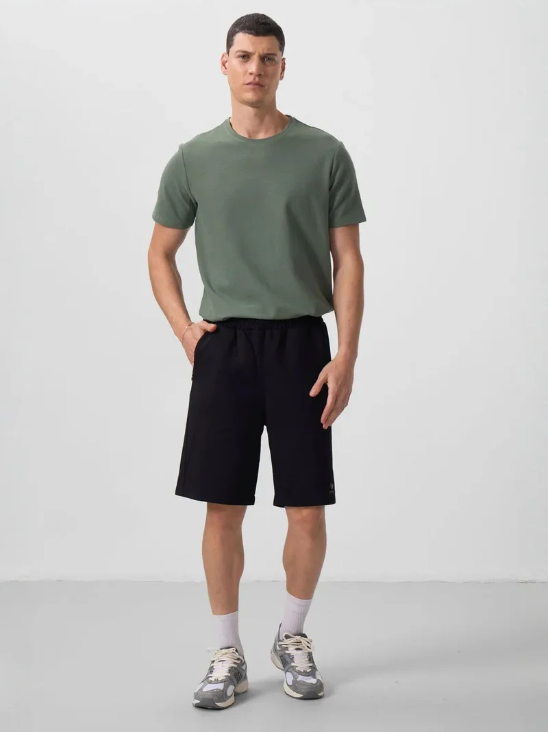 تومي لايف TOMMY Oversized Cotton-Blend Knit Shorts