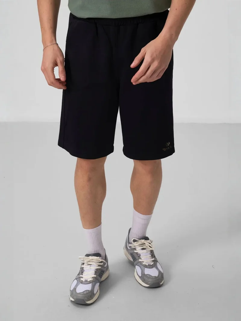 تومي لايف TOMMY Oversized Cotton-Blend Knit Shorts