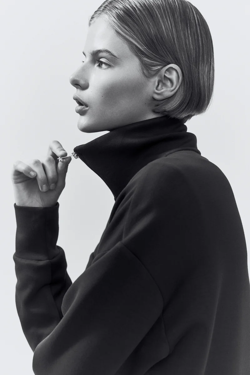 Jersey track jacket