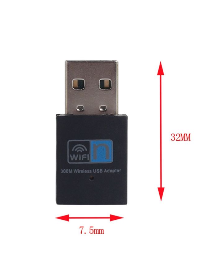 بيوينتي محول بطاقة شبكة محلية بتقنية واي فاي صغير الحجم بمنفذ USB أسود - Image 4