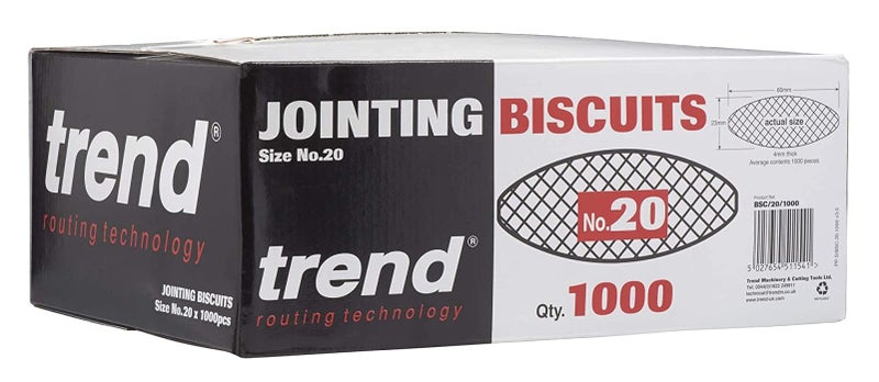 Trend 1000pcs Certified Beechwood No. 20 Joining Biscuits for Woodworking, Joinery, Furniture Framing, BSC/20/1000 - Image 3