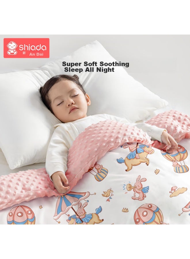 Xinnan Generation Xin'an Dai Baby Quilt, Autumn And Winter, Plush Comforter, Newborn Blanket, Baby Swaddle, Class A, Pink, 120*150 - Image 1