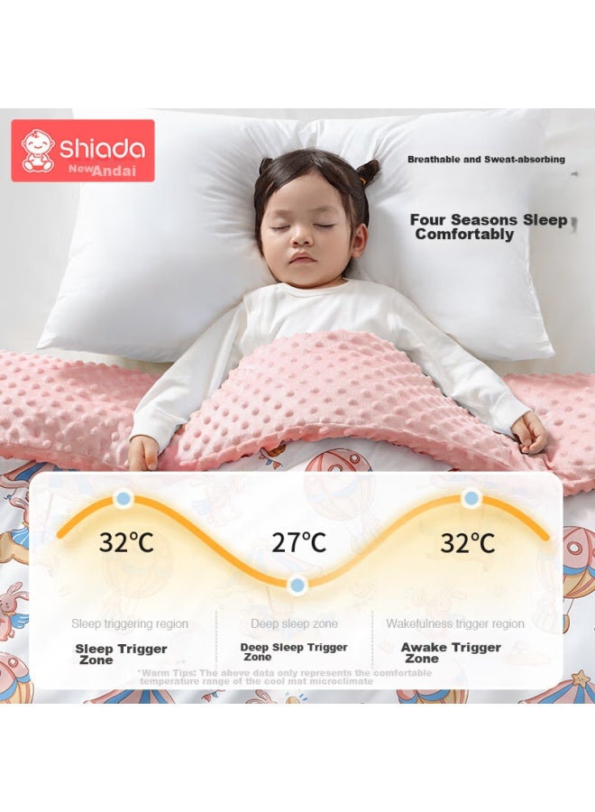 Xinnan Generation Xin'an Dai Baby Quilt, Autumn And Winter, Plush Comforter, Newborn Blanket, Baby Swaddle, Class A, Pink, 120*150 - Image 3
