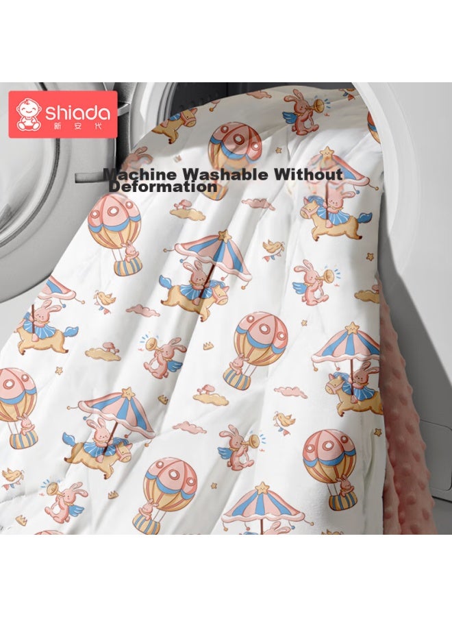 Xinnan Generation Xin'an Dai Baby Quilt, Autumn And Winter, Plush Comforter, Newborn Blanket, Baby Swaddle, Class A, Pink, 120*150 - Image 5