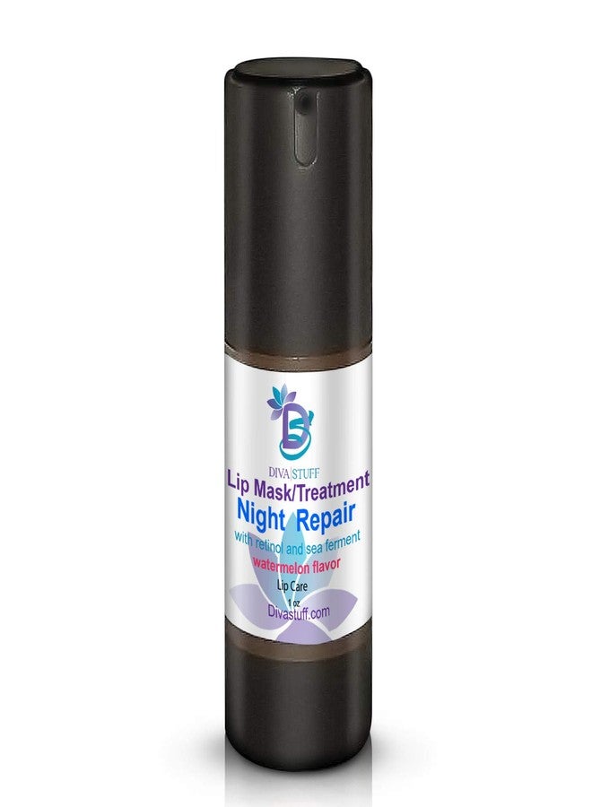 Diva Stuff Night Repair Lip Mask and Treatment | With Retinol & Sea Ferment for Soft, Plump Lips | Nighttime Treatment | Made in the USA w/Safe Ingredients | 1 fl oz - Image 1