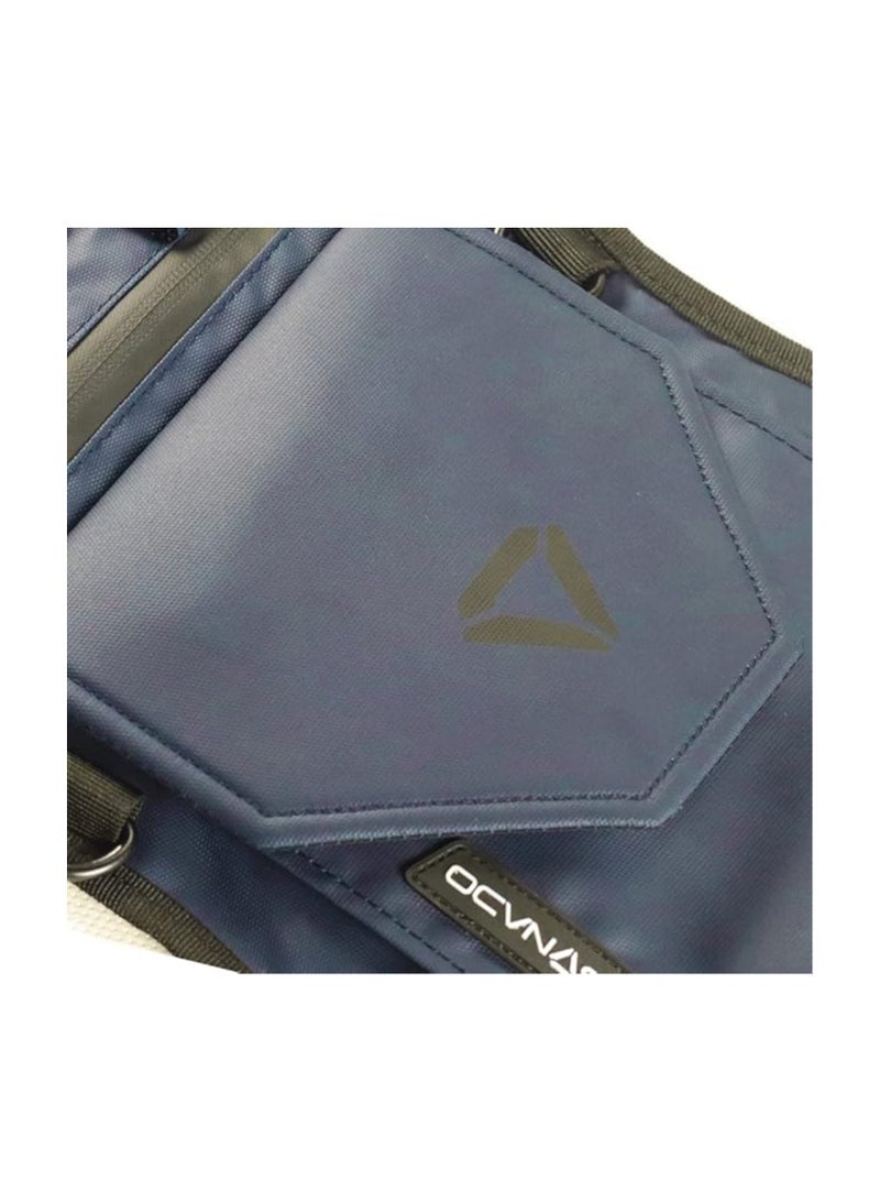 CARBONADO Carbonado Vector Unisex Waist Bag | Multipurpose Utility Cross Body Bag | Water Repellent | Strap to Leg or Hip | for Travel, Outdoor and Adventures, Dark Blue, Travel Accessories - Image 2