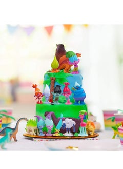 General 12 Trolls Action Figures Set 1.58 to 2.7 Inch Trolls Dolls for Birthday Festival Great Gift for Your Kids (12 Pieces)  - Image 3