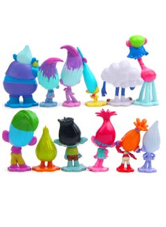 General 12 Trolls Action Figures Set 1.58 to 2.7 Inch Trolls Dolls for Birthday Festival Great Gift for Your Kids (12 Pieces)  - Image 5