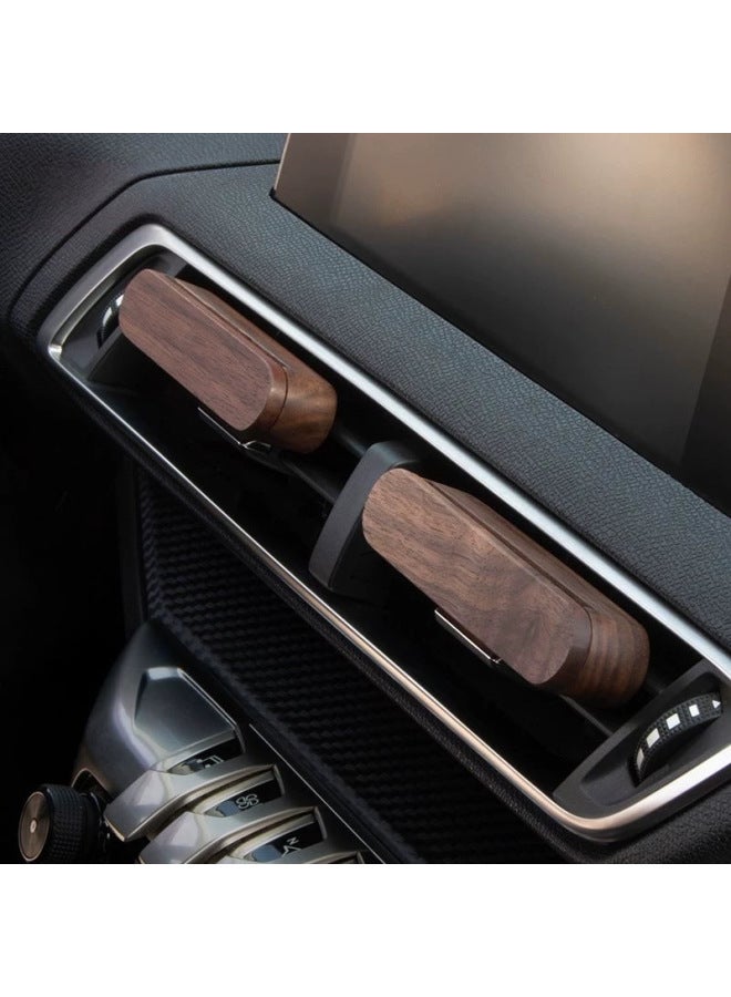 Wooden Car Vent Diffuser Clip Air Freshener Holder with Replacement Sticks - Image 2