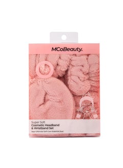 MCoBeauty MCoBeauty Super Soft Cosmetic Headband & Wristband Set, Ultimate for Self-care, for your Makesup and Skincare Routine 