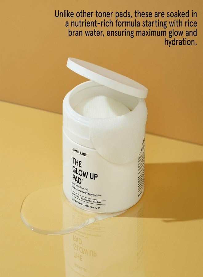 JAXON LANE Rice Toner Pads Korean Skin Care Daily Exfoliating Pads for Face: THE GLOW UP Centella AHA PHA Niacinamide Brightening Toner for Mens Skincare, Facial Cleansing, Acne Pores, Dark Spots & Skin Radiance - Image 5