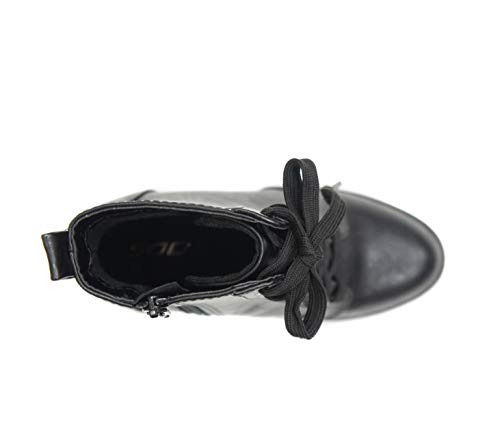 Soda Women's High Stacked Heel Bootie (10, B/BLACK, numeric_10) - Image 3