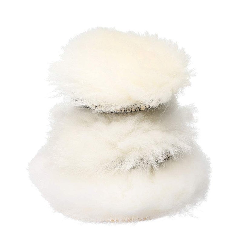 DIY Crafts With 1 x Fur & Felt Pad, 3inch Set, 9-15x Polishes Set 1/2/3" Drill Buffing Buffer Pad Polishing Pad Mix Size Kit, M14 Backing Pad Adapter Power Too(With 1 x Fur & Felt Pad, 3inch Set) - Image 4