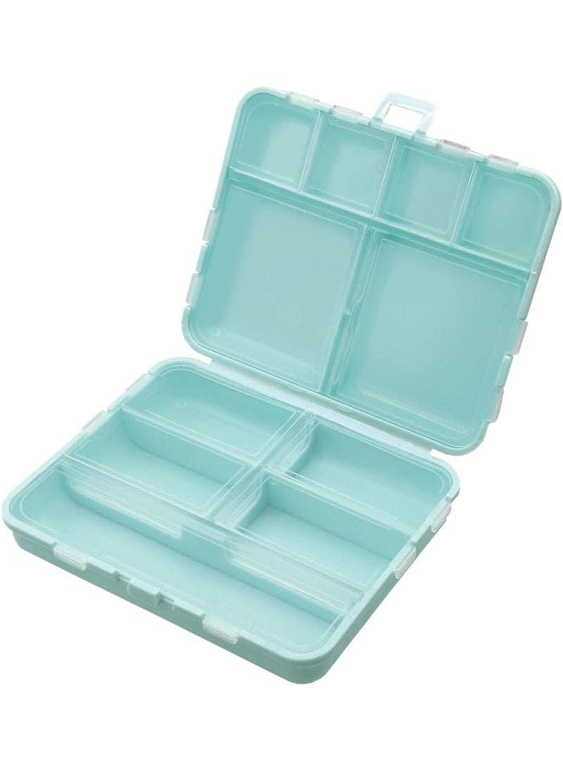 Ezy Dose Ezy Dose Foldable Pill Case, Medicine Planner, Vitamin Organizer Box, Convenient and Easy to Use, 11 Individual Compartments with Various Sizes, Travel Friendly, Compact Pocket Pharmacy Style, Blue 