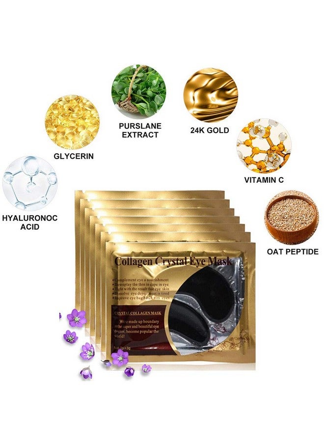Felico Eye Mask 30 Pairs Collagen Under Eye Patches Black Crystal Eye Gel Pads For Reducing Dark Circles Lighten Wrinkles Antiaging Moisturizing Fine Lines Eye Bags Puffiness Women Men - Image 5
