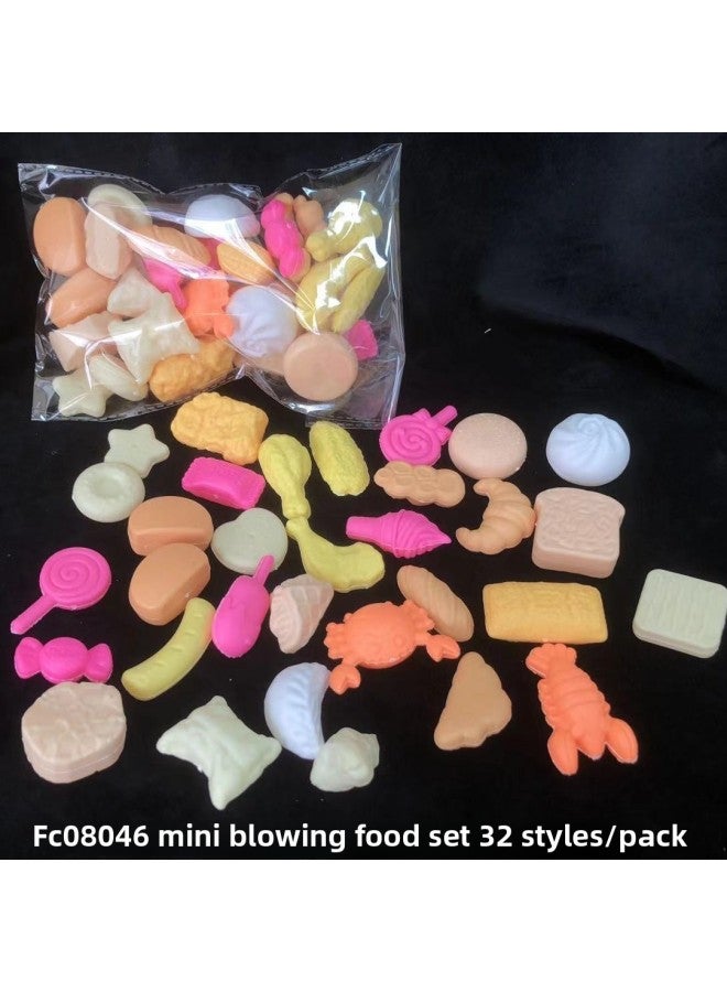 Toy Accessories Children's Playhouse Ornaments Fruits And Vegetables Food Simulation Toys Mini-Specifications:Mini Bottle-blown Foods 16 Styles/pack